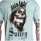 HOT NEW Sullen Art Co blue T-shirt short sleeve All sizes S-5XL