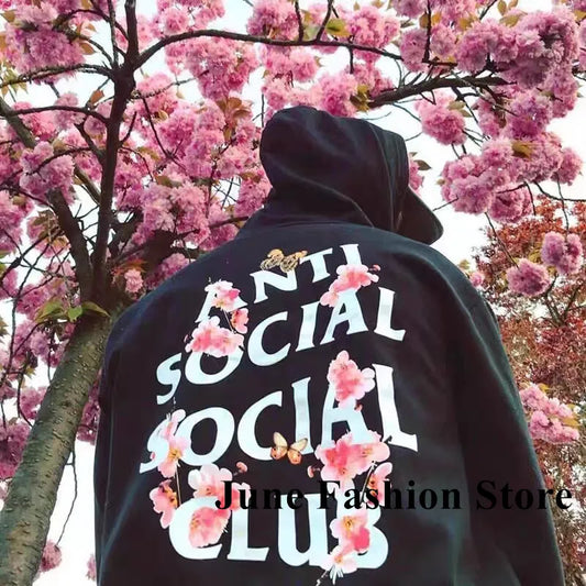 Fashion Floral Printing Hoodie Y2K Streetwear