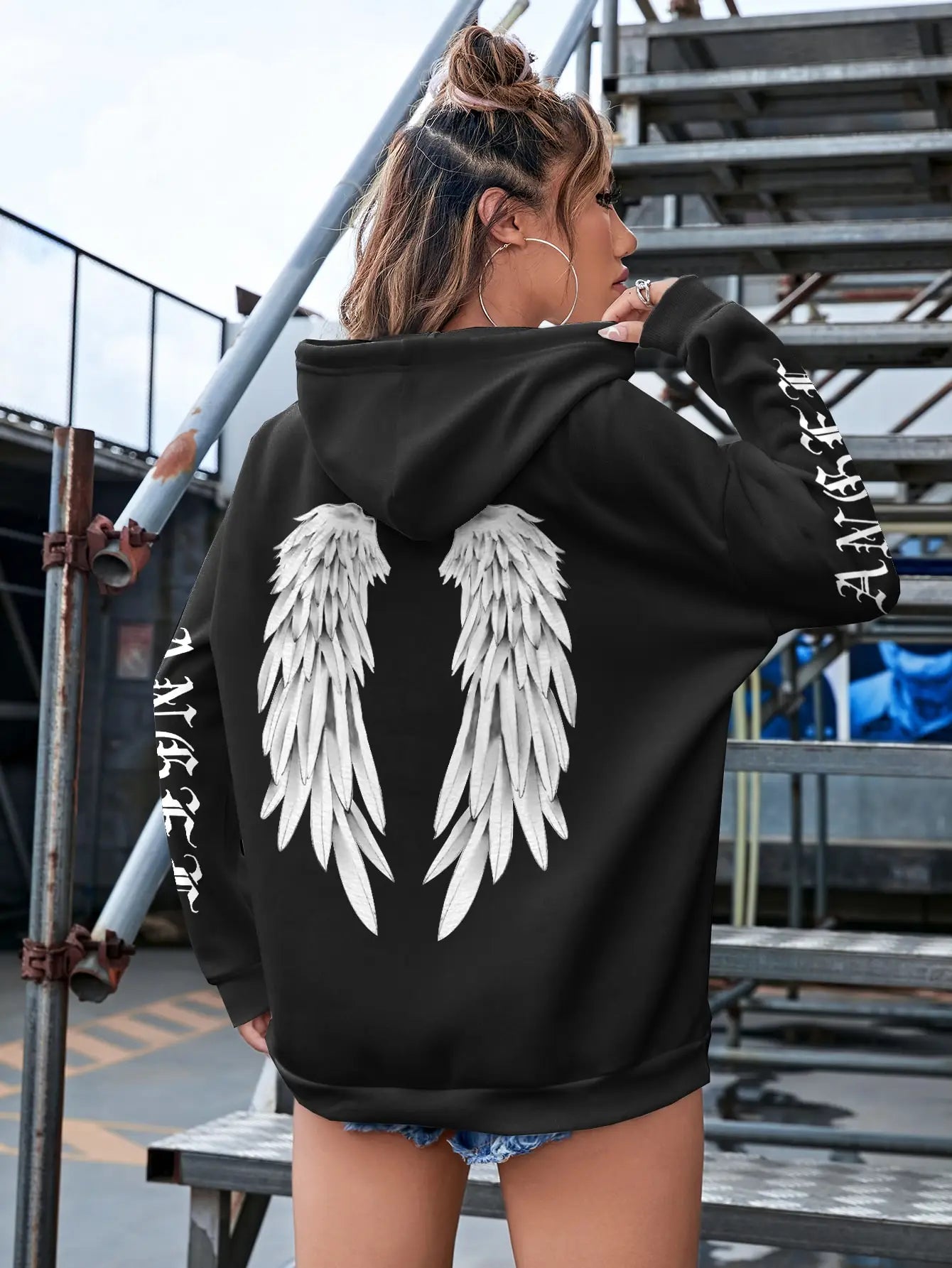 Angel Wings Female Hoodie