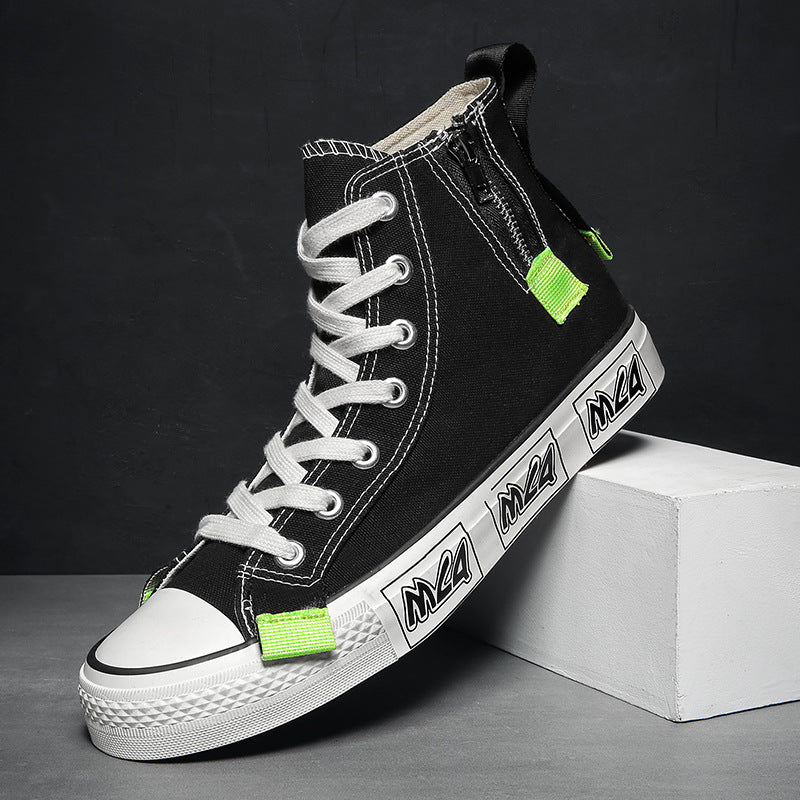 Mens College Style High Top Canvas Shoes - Street Beats Clothing