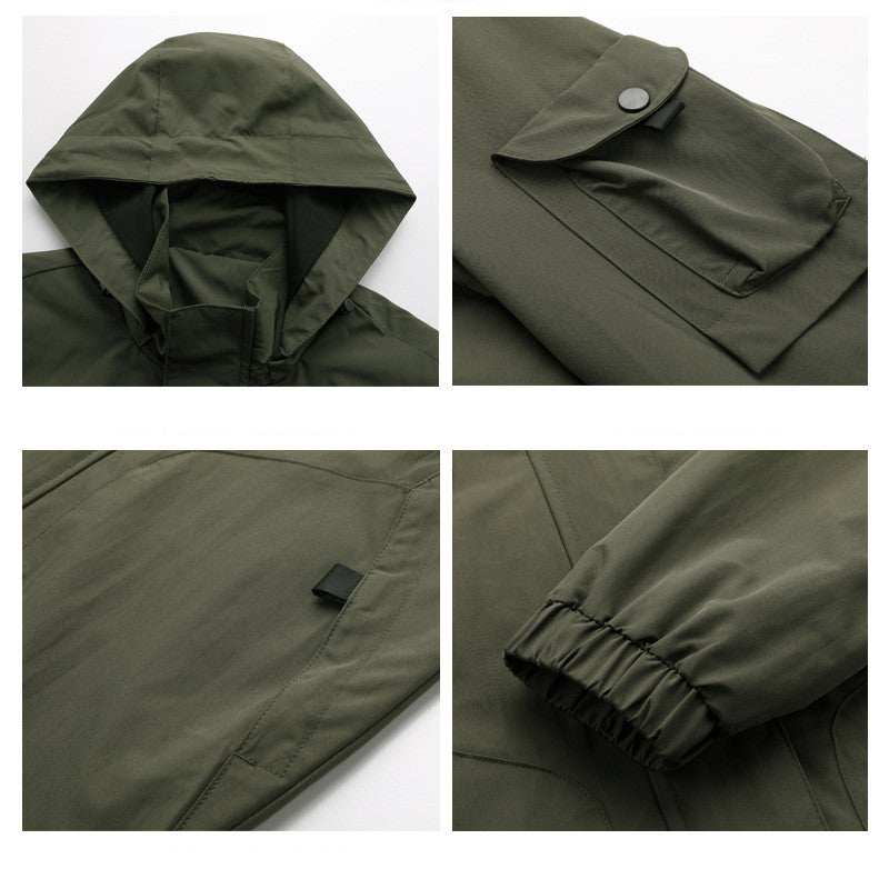 Mens Jacket Hooded Top Technical Work - Street Beats Clothing