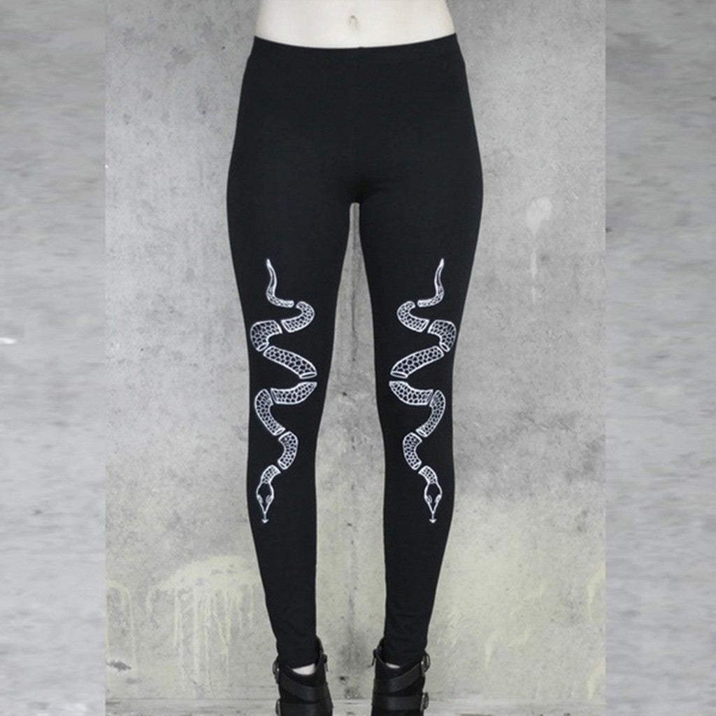 Punk style sports leggings - Street Beats Clothing