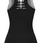 2021 Summer Ladies Fashion Tops 3D Printed Skull Punk Rock Sexy Black Tank - Street Beats Clothing