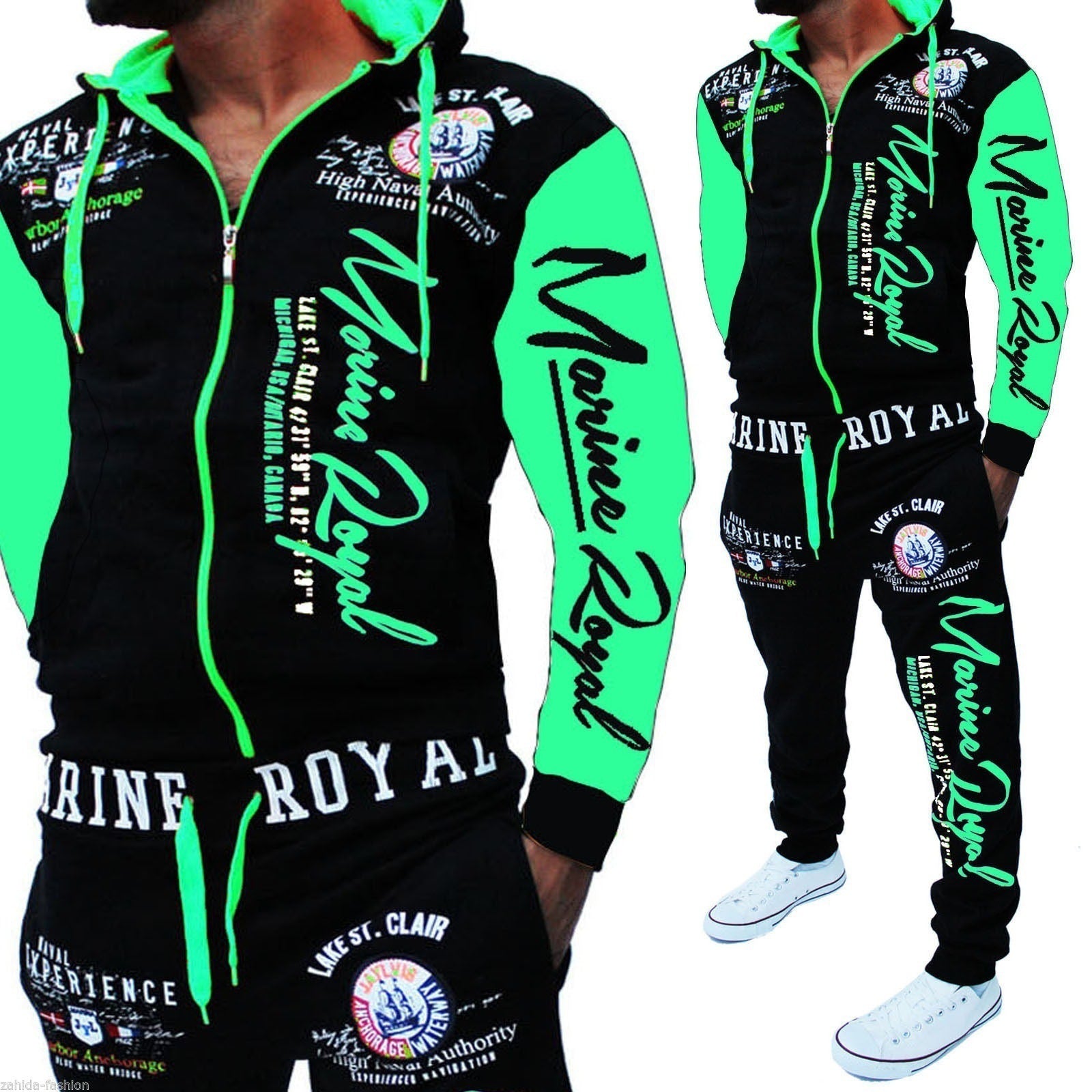 Men Tracksuit 2 Piece Tops and Pants Mens Sweat Suits Set - Street Beats Clothing