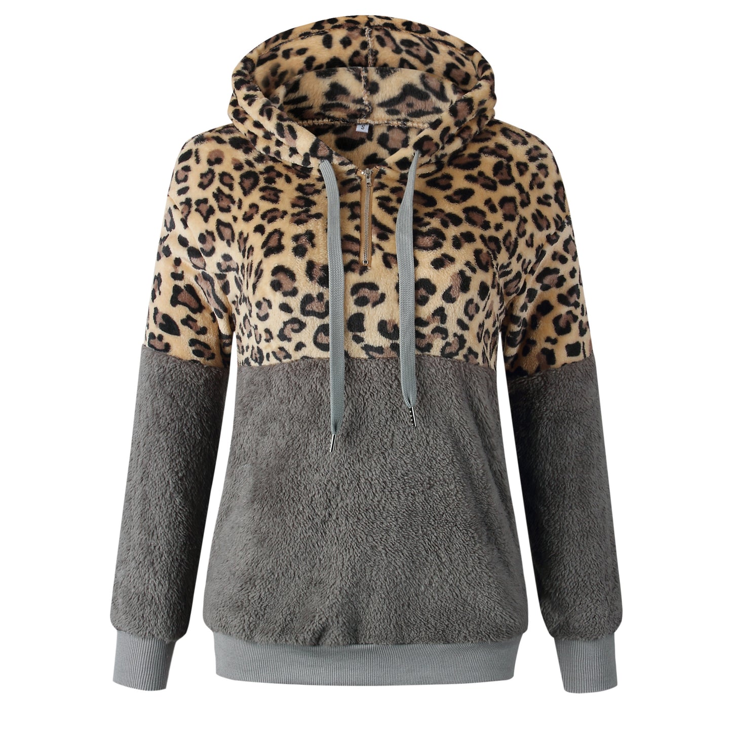 Leopard zip pocket top - Street Beats Clothing