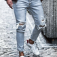 New Ripped Skinny Jeans mens Streetwear - Street Beats Clothing