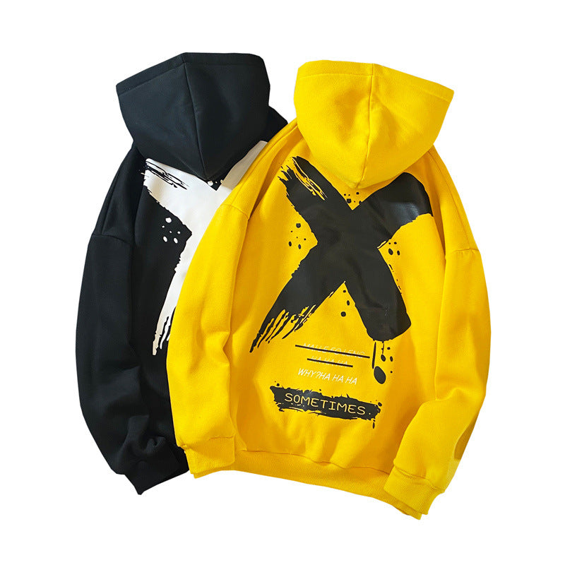 Men's Letter Print Hoodie - Street Beats Clothing