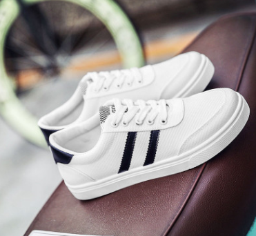 Unisex Canvas White Sneakers For Men&Women Board Shoes