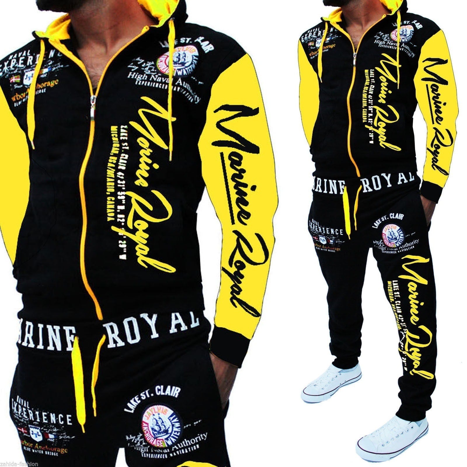 Men Tracksuit 2 Piece Tops and Pants Mens Sweat Suits Set - Street Beats Clothing