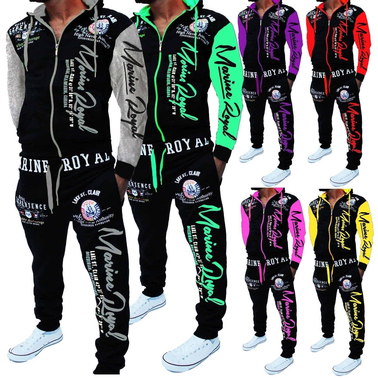 Men Tracksuit 2 Piece Tops and Pants Mens Sweat Suits Set - Street Beats Clothing