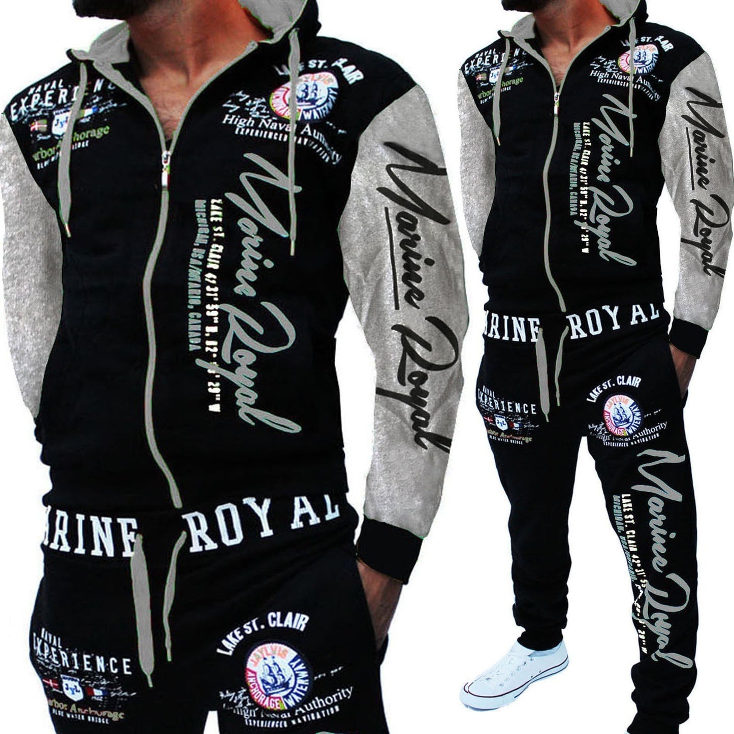 Men Tracksuit 2 Piece Tops and Pants Mens Sweat Suits Set - Street Beats Clothing