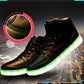 Colorful luminescent board shoes fluorescent sports shoes casual shoes high - Street Beats Clothing