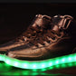 Colorful luminescent board shoes fluorescent sports shoes casual shoes high - Street Beats Clothing