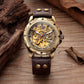 Mens Skeleton Steampunk Automatic Mechanical Watch - Street Beats Clothing