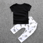 New Children's Clothing Ins Boy Cartoon T-shirt  Violin Print Pants 2 Sets - Street Beats Clothing