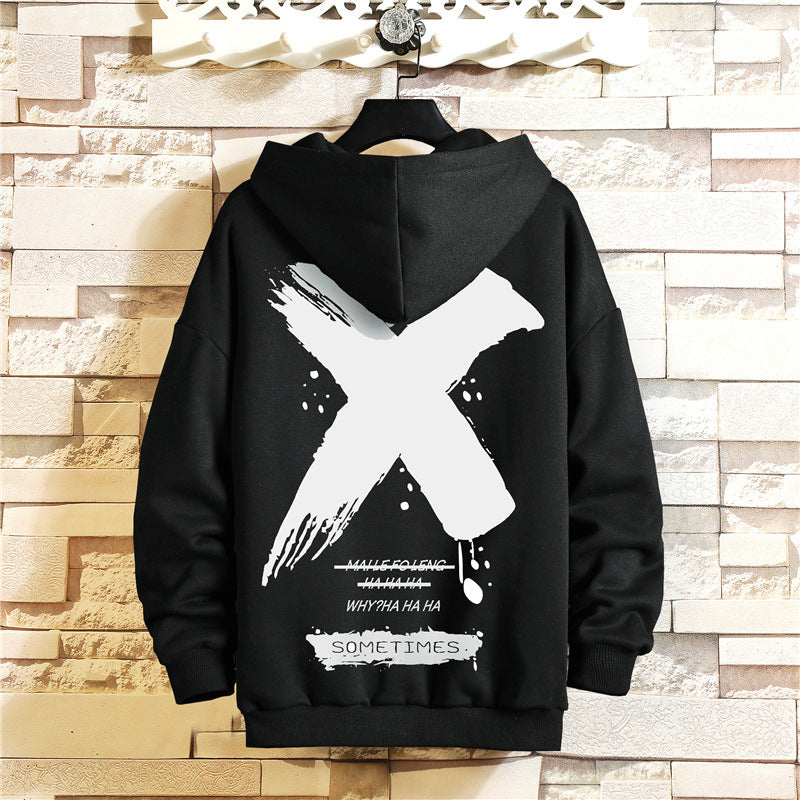 Men's Letter Print Hoodie - Street Beats Clothing