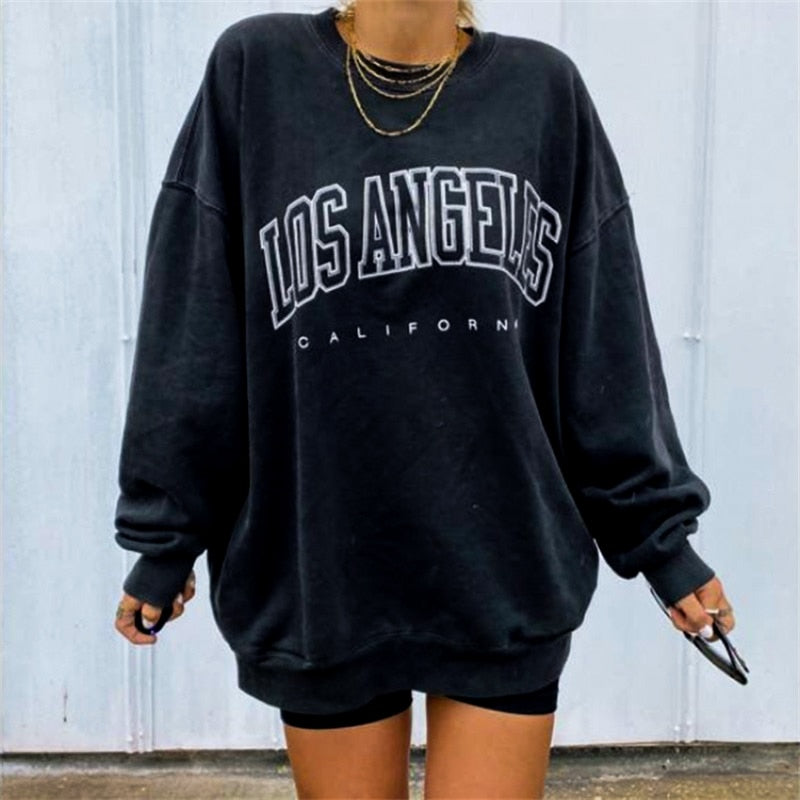 Letter print sweatshirt - Street Beats Clothing