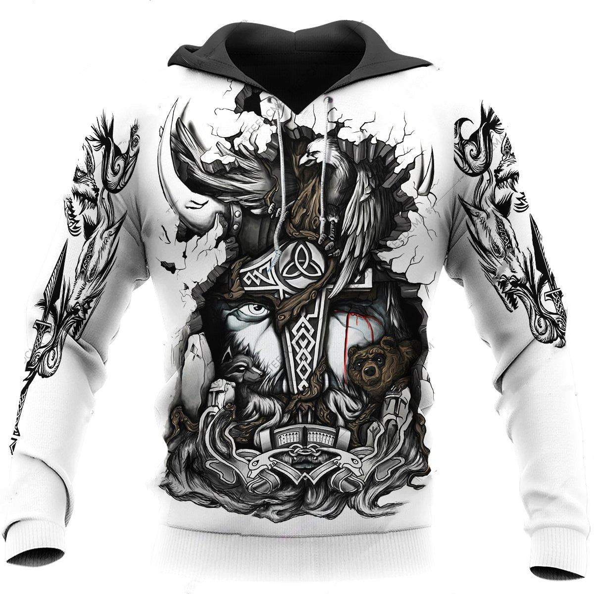 3D Digital Printing Hoodie Loose Baseball Uniform - Street Beats Clothing