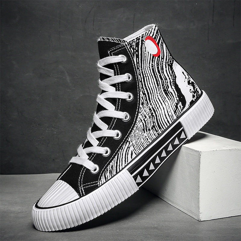 Mens College Style High Top Canvas Shoes - Street Beats Clothing