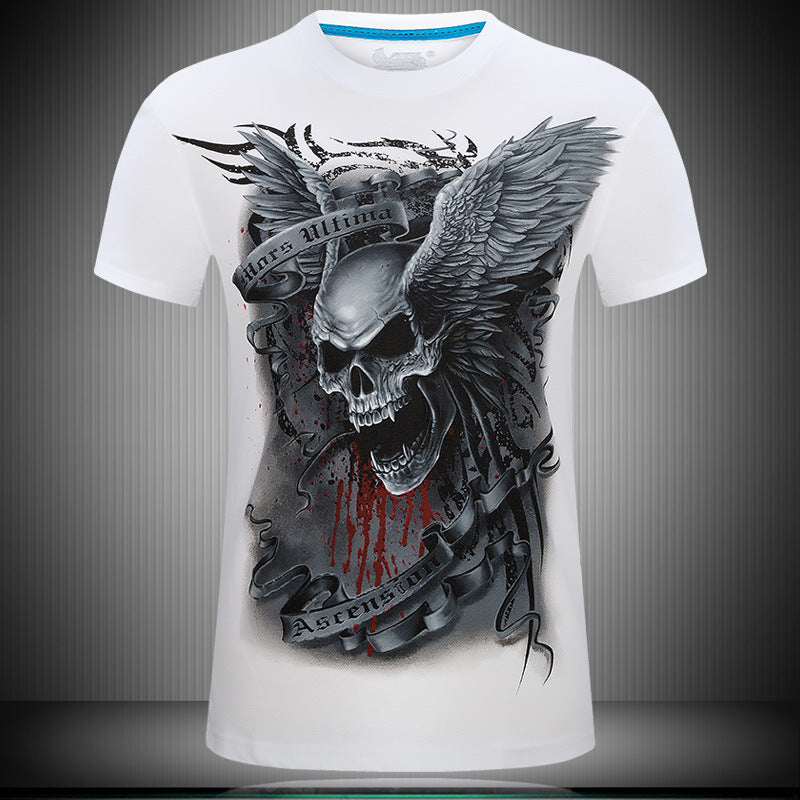 Skull 3D  Print Tshirt - Street Beats Clothing