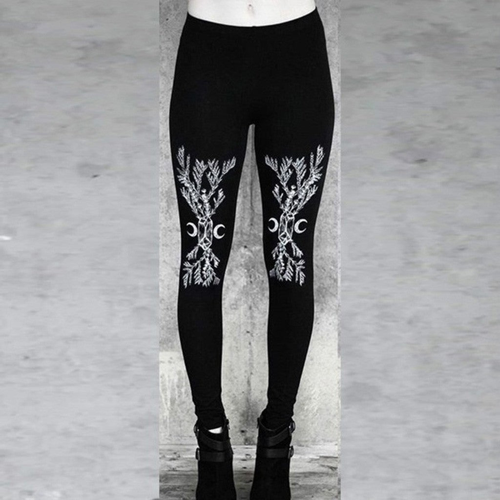 Punk style sports leggings - Street Beats Clothing