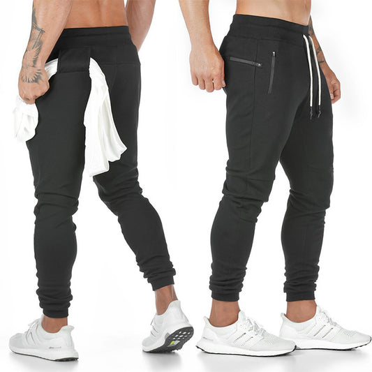 Mens solid color fitness trousers - Street Beats Clothing