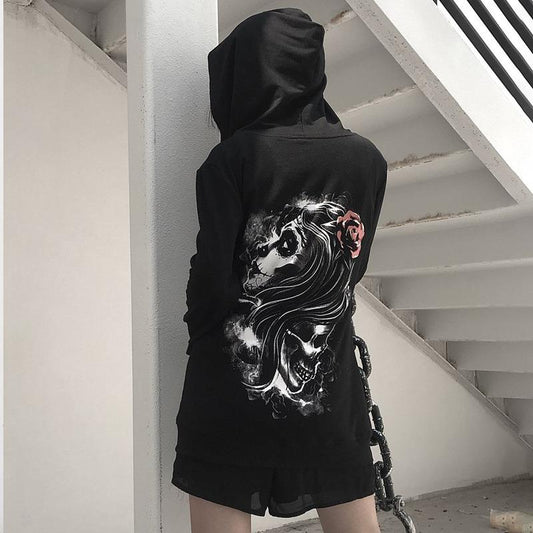 Street cool little crowd cardigan skull comfortable Hoodie