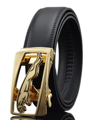 Men Automatic Buckle Leather Belts - Street Beats Clothing