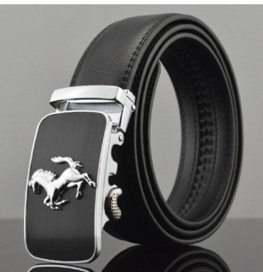 Men Automatic Buckle Leather Belts - Street Beats Clothing