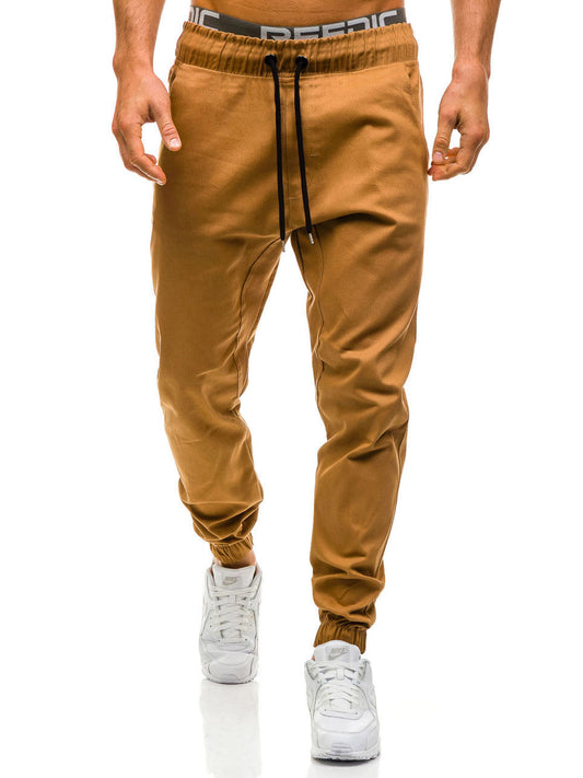 Men Trousers Drawstring Pants Hip Hop Harem Pants Mens Joggers Solid Pants - Street Beats Clothing