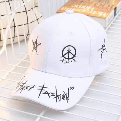 Custom Graffiti Snapback Baseball Caps Black And White Patchwork Men Women Hip Hop Fashion Casual Hat - Street Beats Clothing