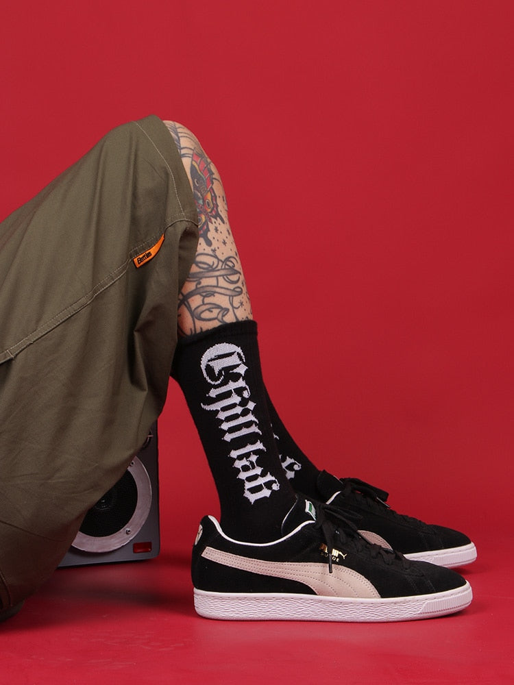 Hip Hop Gothic Skateboard Long Socks - Street Beats Clothing