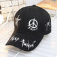 Custom Graffiti Snapback Baseball Caps Black And White Patchwork Men Women Hip Hop Fashion Casual Hat - Street Beats Clothing