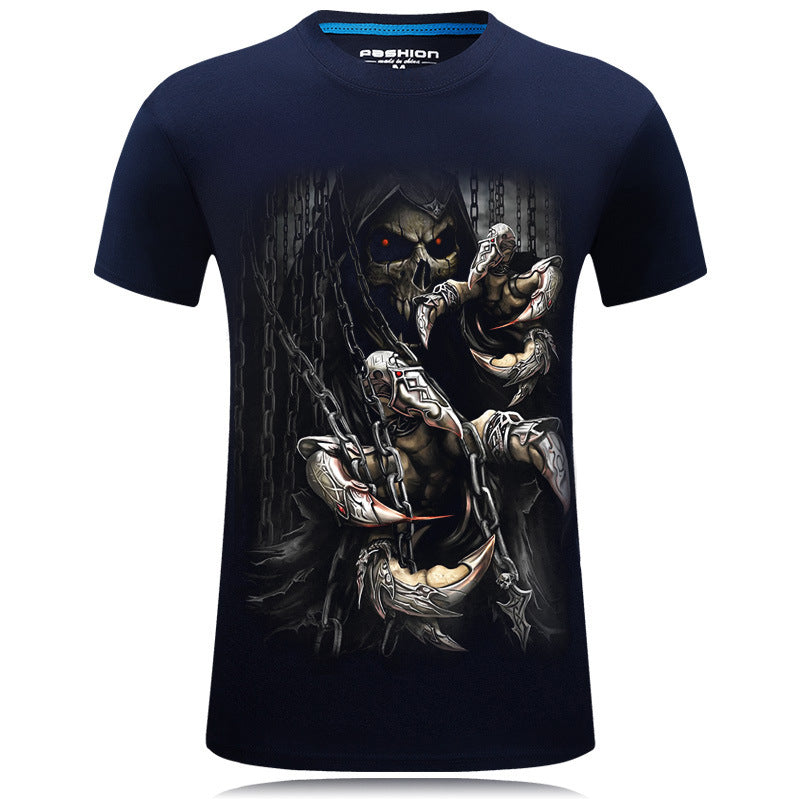 Skull Design 3D Print Tshirt - Street Beats Clothing