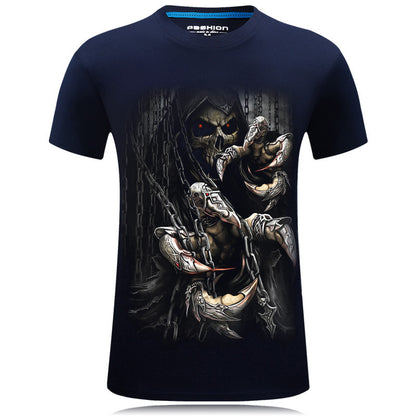 Skull Design 3D Print Tshirt - Street Beats Clothing