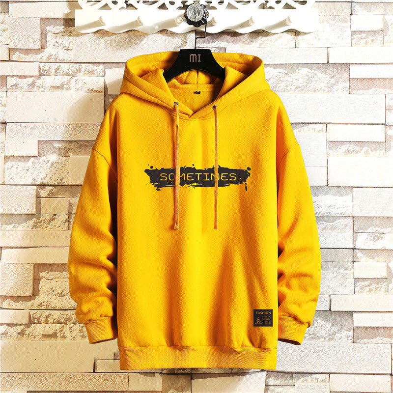 Men's Letter Print Hoodie - Street Beats Clothing