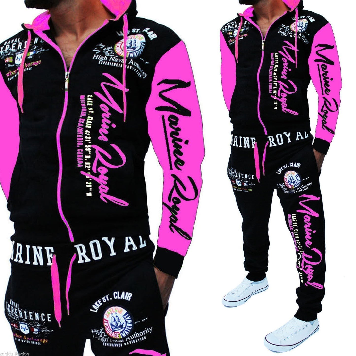 Men Tracksuit 2 Piece Tops and Pants Mens Sweat Suits Set - Street Beats Clothing