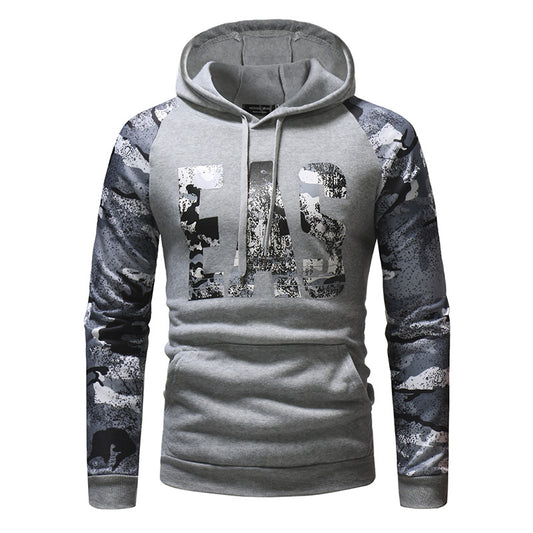 Mens Long Sleeve Camouflage Print Sweatshirt - Street Beats Clothing