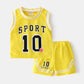 Children's Basketball Clothing Suits Baby Vest Suit Boys Sweatshirt Two-piece Summer Style Tide - Street Beats Clothing