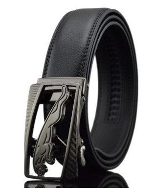 Men Automatic Buckle Leather Belts - Street Beats Clothing