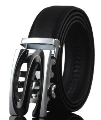 Men Automatic Buckle Leather Belts - Street Beats Clothing