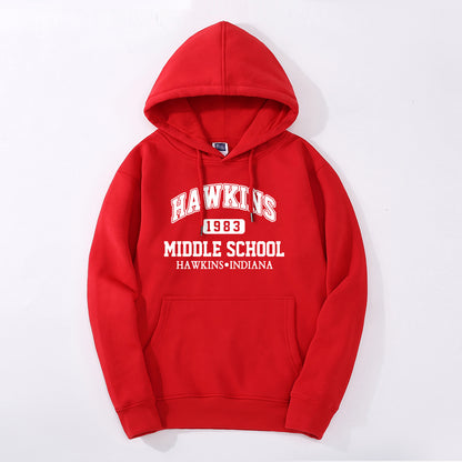 HAWKINS Hoodie plus fleece Hoodie Stranger Things