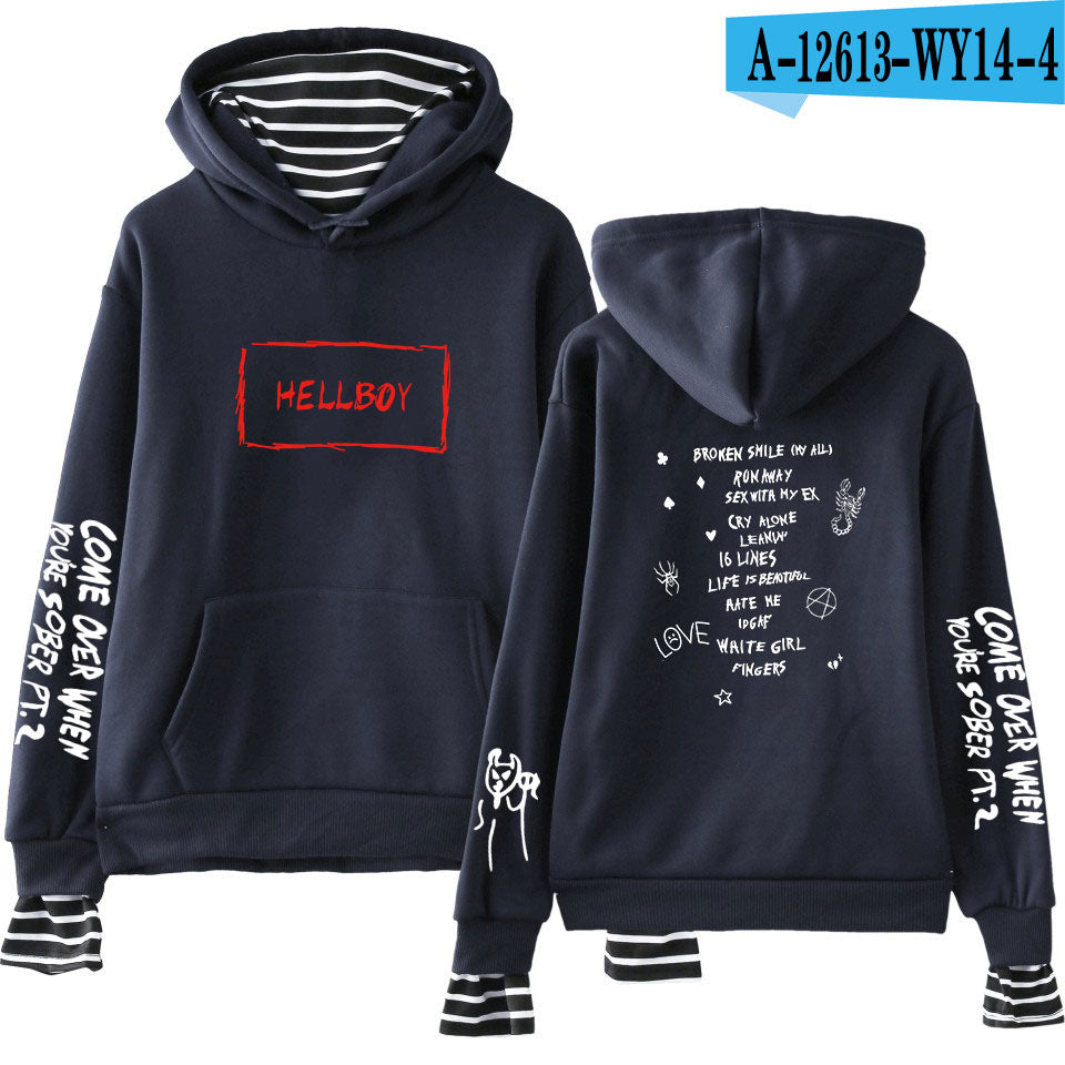 Lil Peep Hoodie Hellboy Men Women Hooded Pullover - Street Beats Clothing