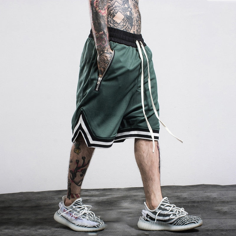 Casual Shorts Hip Hop Streetwear Male Gyms Fitness Short Pants Joggers Sportswear Bottoms Bodybuilding Men Shorts Homme