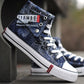 Men Casual High Top Canvas Shoes Chunky Mans Denim Blue Black Sport Sneakers Male Tennis Trainers Skate Trend Vulcanize Shoes202