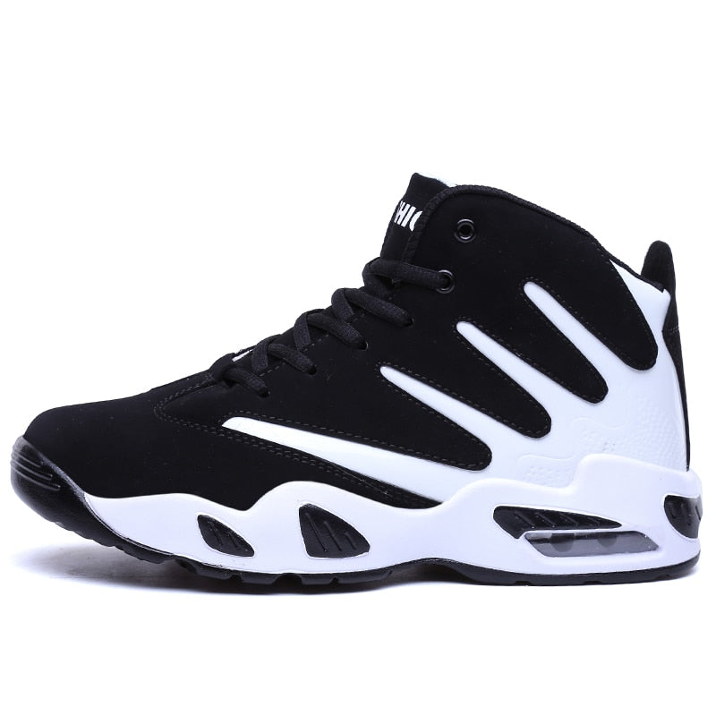 Men Sports Basketball Shoes High Top Basketball Boots Non Slip Outdoor Trainers Athletic Shoes Unisex