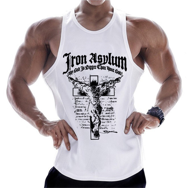 Mens Bodybuilding tank top sleeveless singlet