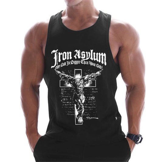 Mens Bodybuilding tank top sleeveless singlet