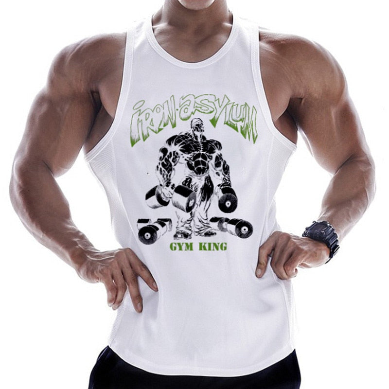 Mens Bodybuilding tank top sleeveless singlet