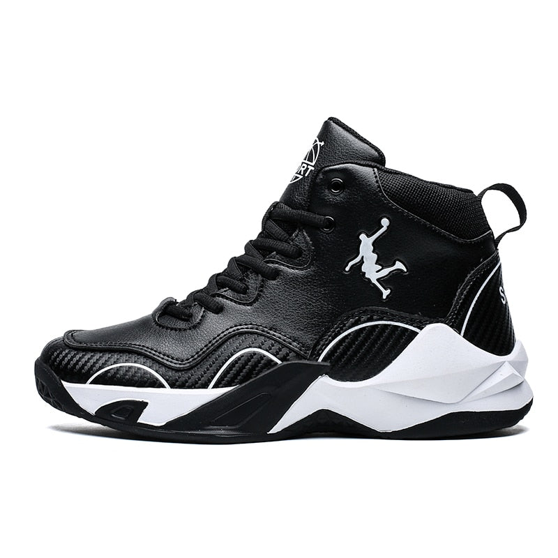 Men Sports Basketball Shoes High Top Basketball Boots Non Slip Outdoor Trainers Athletic Shoes Unisex